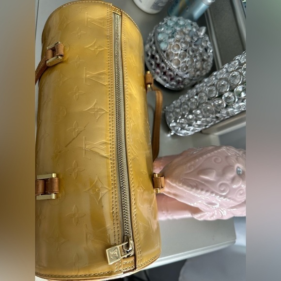 Louis Vuitton Satchel Bag Bedford Yellow Vernis - Picture 8 of 16